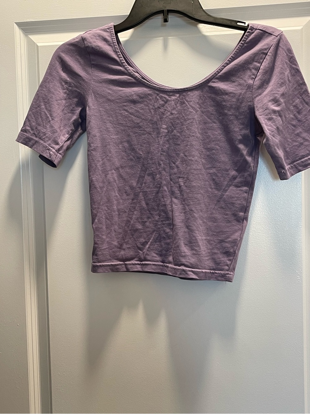 H&M Lavender Scoop Neck Crop Top-Size S